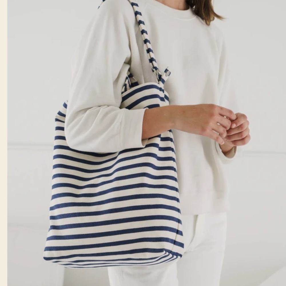 BAGGU duck bag in stripe sailor